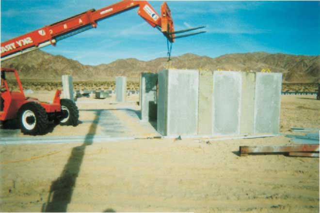 Erection of SACON Shoot House Panels